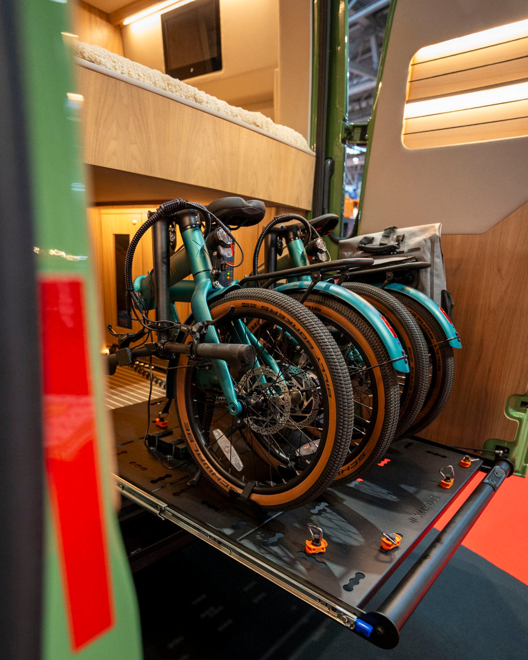 The Coolest Folding E-Bike Storage We’ve Ever Seen - Straight From the NEC Show