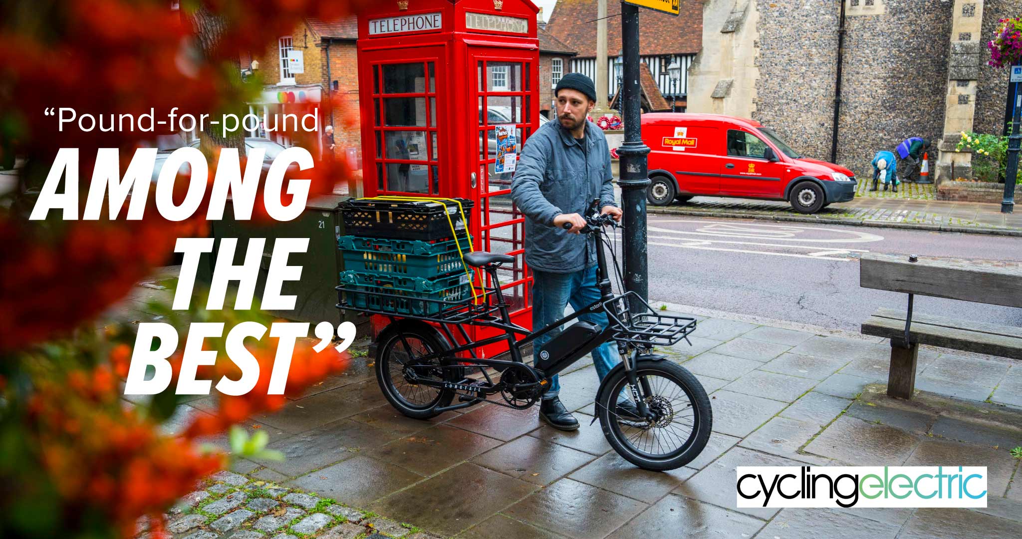 "Among the best E-cargo bikes" pound-for-pound. Cycling Electric reviews the Estarli E-cargo