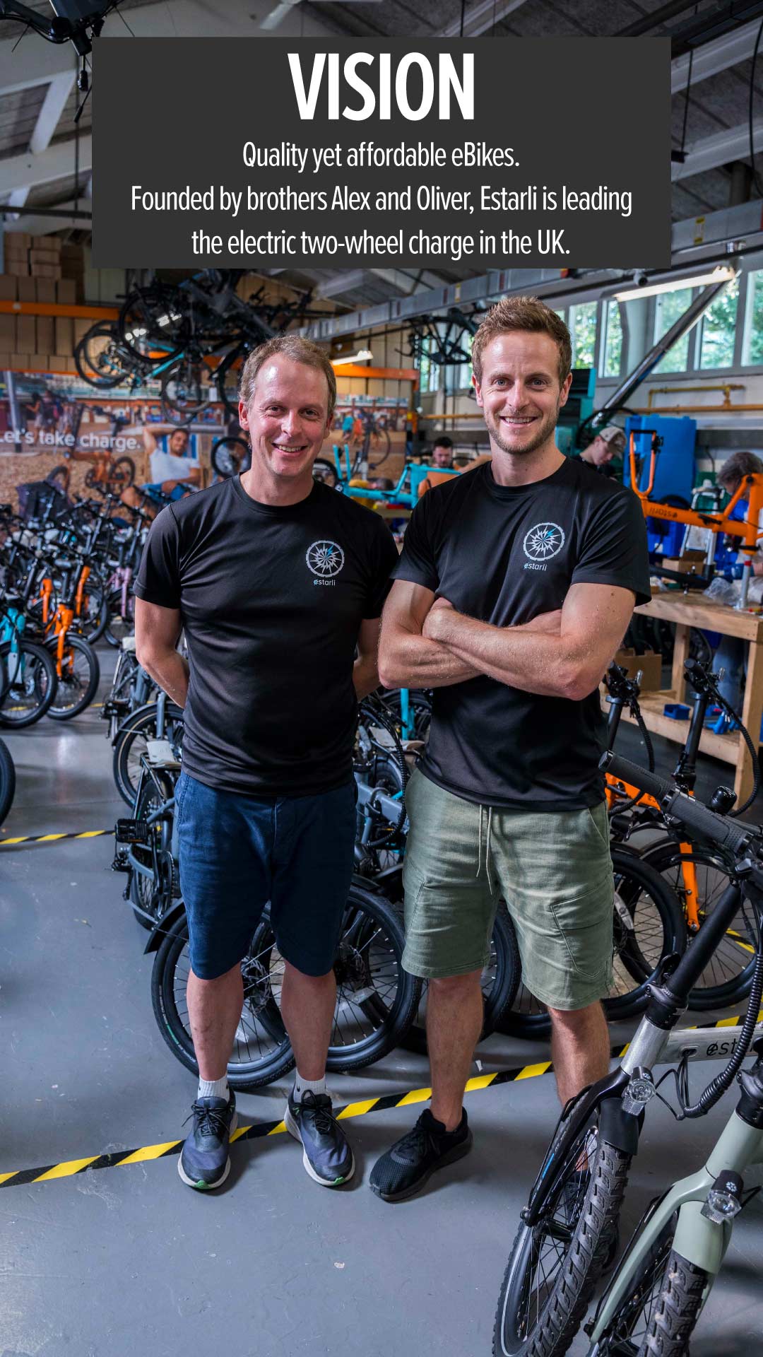 Quality yet affordable eBikes. Founded by brothers Alex and Oliver, Estarli is leading the electric two-wheel charge in the UK